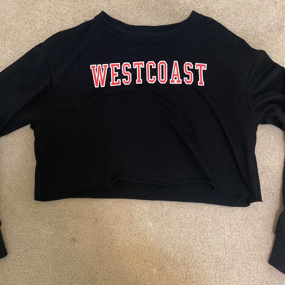 Long Sleeved Graphic Crop